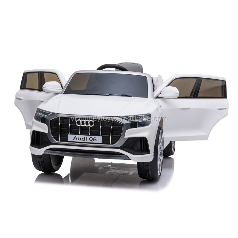 VIP Buddy New Licensed AUDI Q8 12V Battery Four Wheels Powerful Toy Parental Controlled Kids Drive Ride on Cars