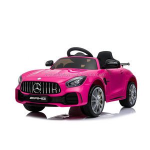 Cheap Wholesale Price Licensed Mercedes Benz GTR Pink Ride on Toys Electric Kids Car