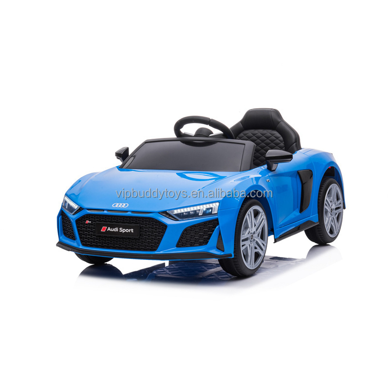 VIP BUDDY 2021 New Licensed AUDI R8 Spyder 2.4G Remote Control Battery Powered Ride on Car for Kids