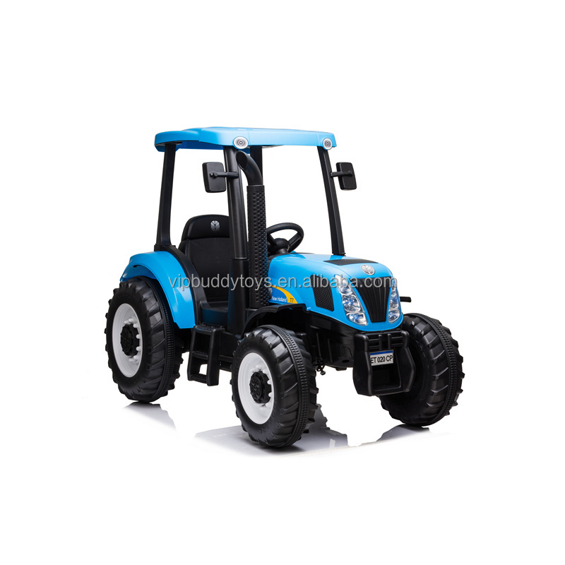 VIP BUDDY New Cool Design Licensed HOLLAND T7 24V Battery Electric Toys Kids Ride on Tractor