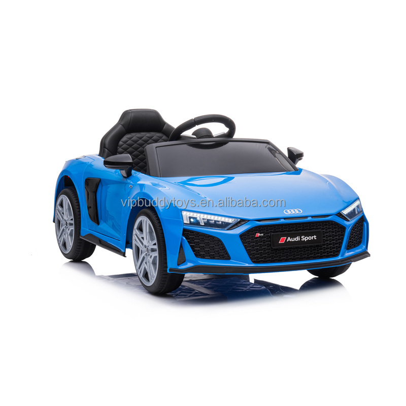 VIP BUDDY 2021 New Licensed AUDI R8 Spyder 2.4G Remote Control Battery Powered Ride on Car for Kids