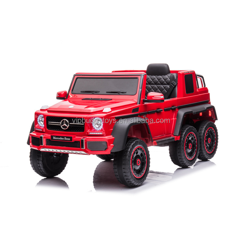 Licensed Mercedes Benz AMG G63 6x6 Electric Ride On Car for Kids with 2.4G with Remote Control 6*Motors Parent Seat