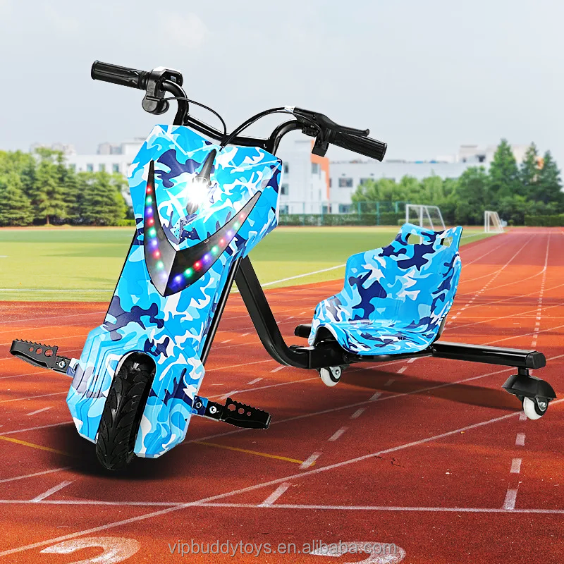 VIP Buddy Factory Wholesale 36V Lithium Battery 250W 350W Motor 3 Wheels Drifting Scooter Electric Kids Drift Trike Scooter