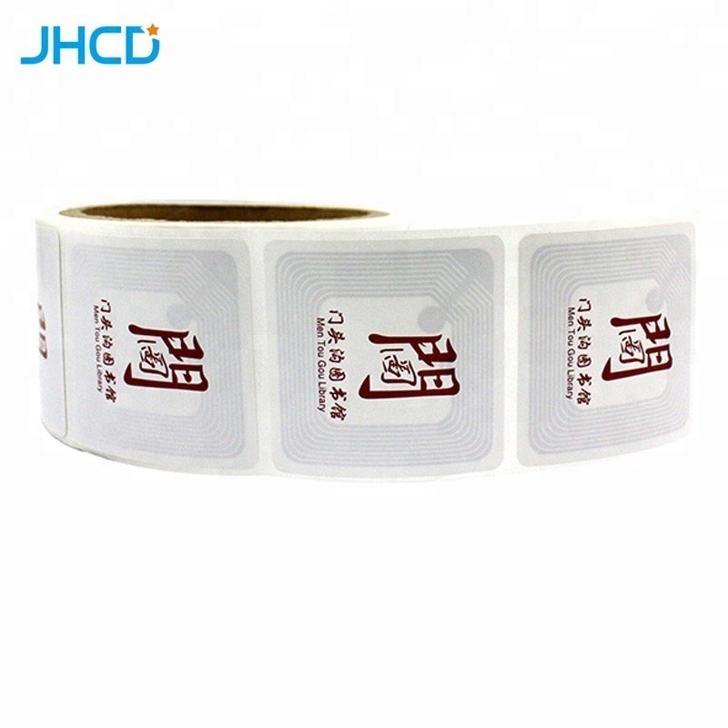 iso 15693 13.56mhz hf paper roll small library nfc label rfid sticker