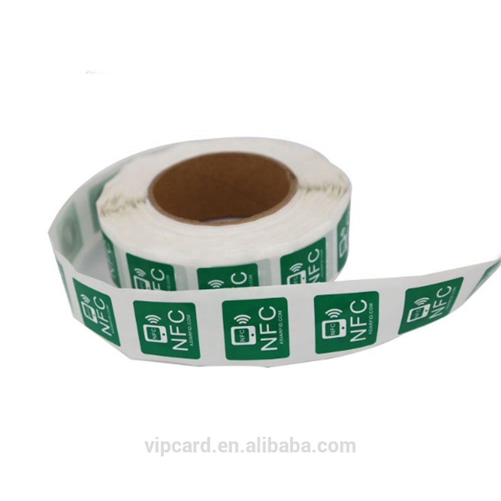 iso 15693 13.56mhz hf paper roll small library nfc label rfid sticker