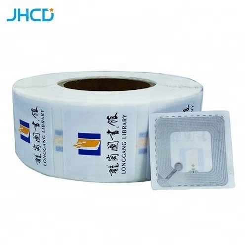 iso 15693 13.56mhz hf paper roll small library nfc label rfid sticker