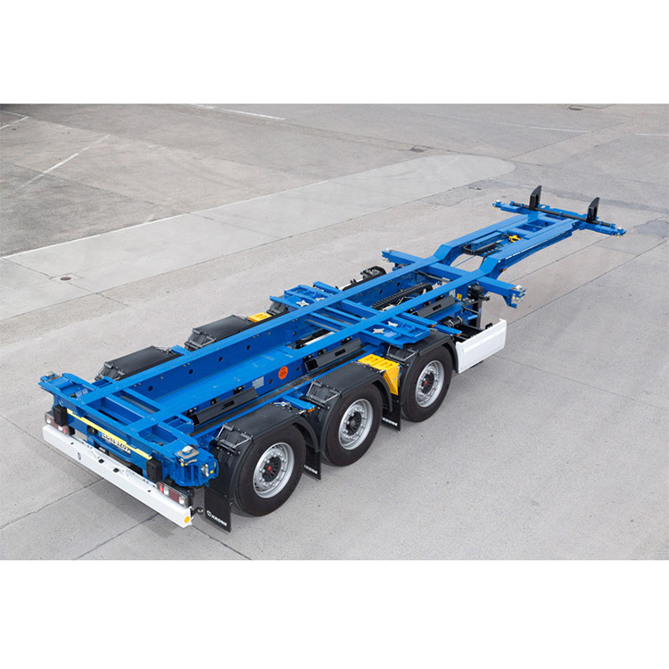 3Axles 20ft 40ft Frame Shipping Chassis Skeletal Skeleton Semi Trailer 40ft Container trailer