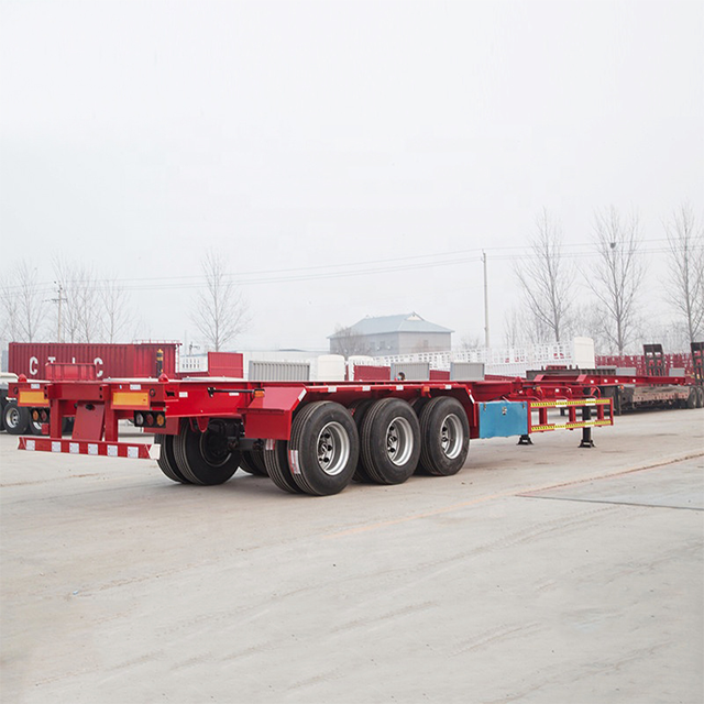 China Good Quality Price Sale Frame Chassis 40 Foot Container Skeleton Semi-trailer