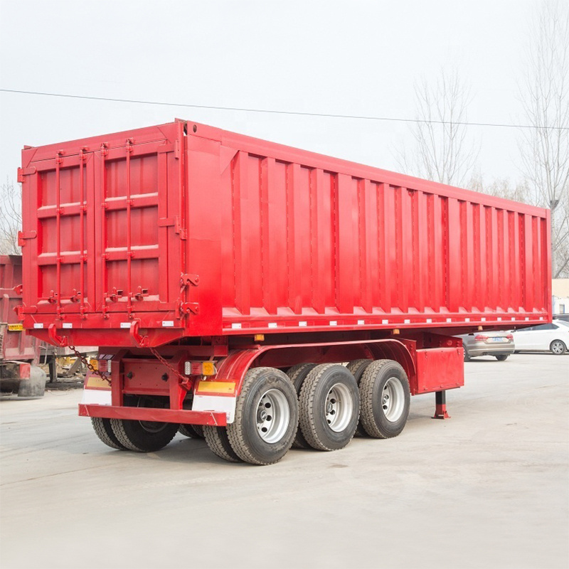 3 Axles 45FT 40FT Van Truck Trailer Enclosed Box Cargo Transport Tarpaulin Sliding Curtain Side Semi Trailer