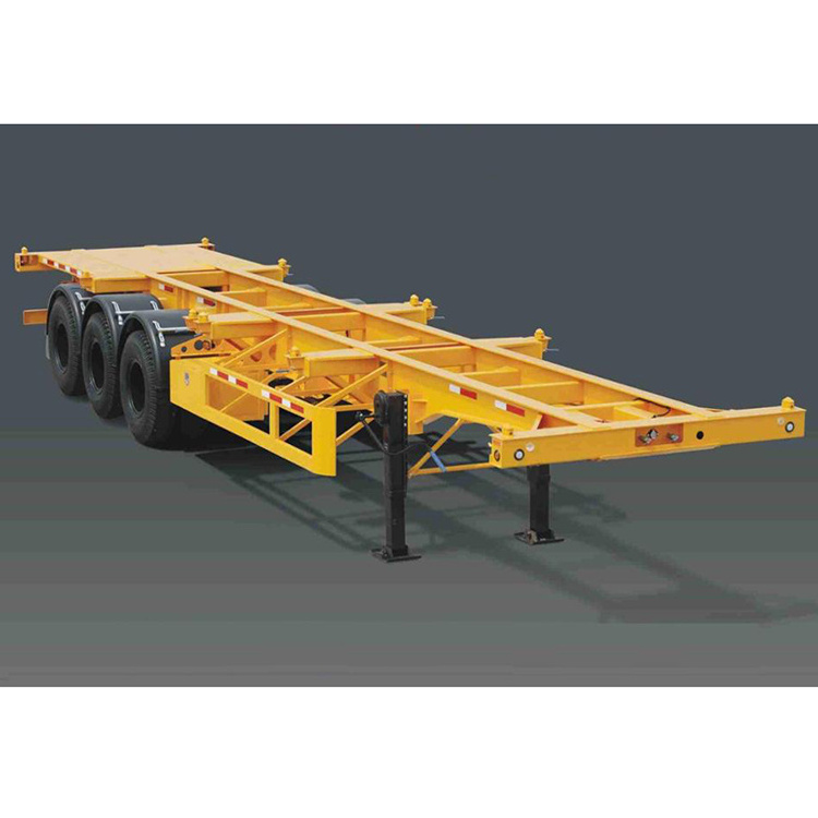 3Axles 20ft 40ft Frame Shipping Chassis Skeletal Skeleton Semi Trailer 40ft Container trailer