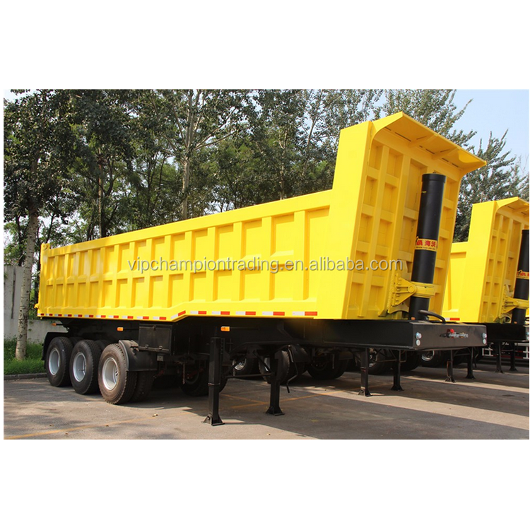 3 Axle 4 Axle 35/40 Cbm hydraulic Tipper Trailer 60 Tons Dump Semi Trailer Dumper For Sale