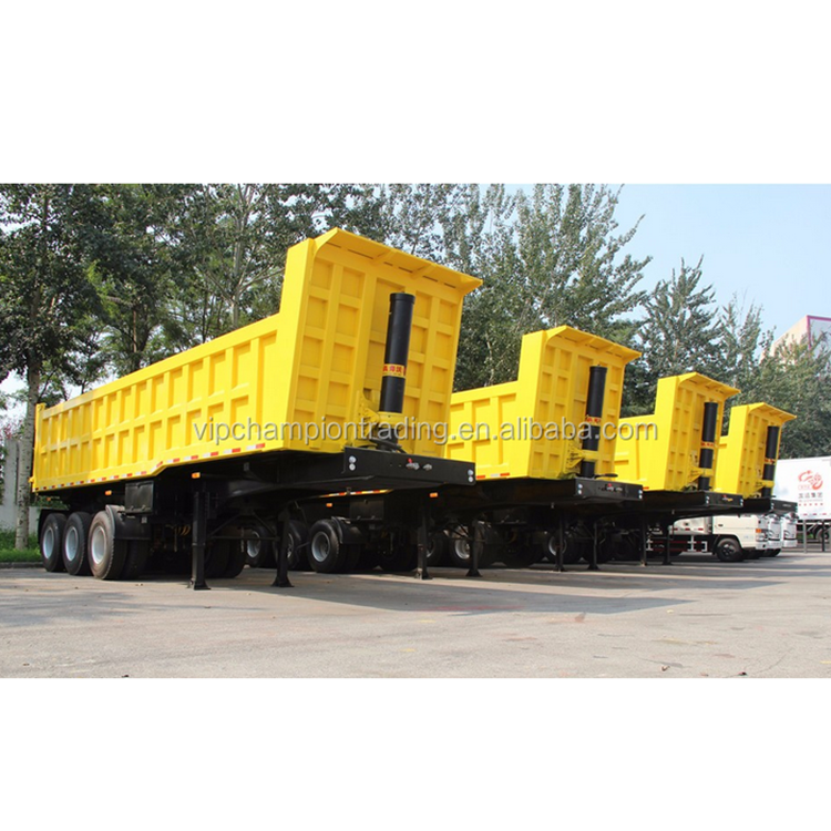 3 Axle 4 Axle 35/40 Cbm hydraulic Tipper Trailer 60 Tons Dump Semi Trailer Dumper For Sale