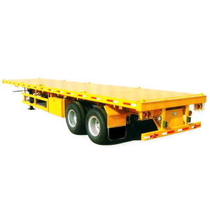 Truck Trailers 3 Axles 50t 60t Container Delivery Flatbed Semi Trailer with High Quality Custom