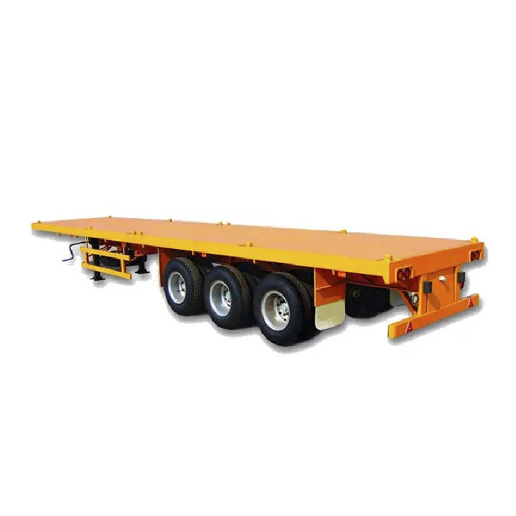 20Ft 40Ft Container Flatbed Semi Trailer Container Carrier Semi Trailer Truck