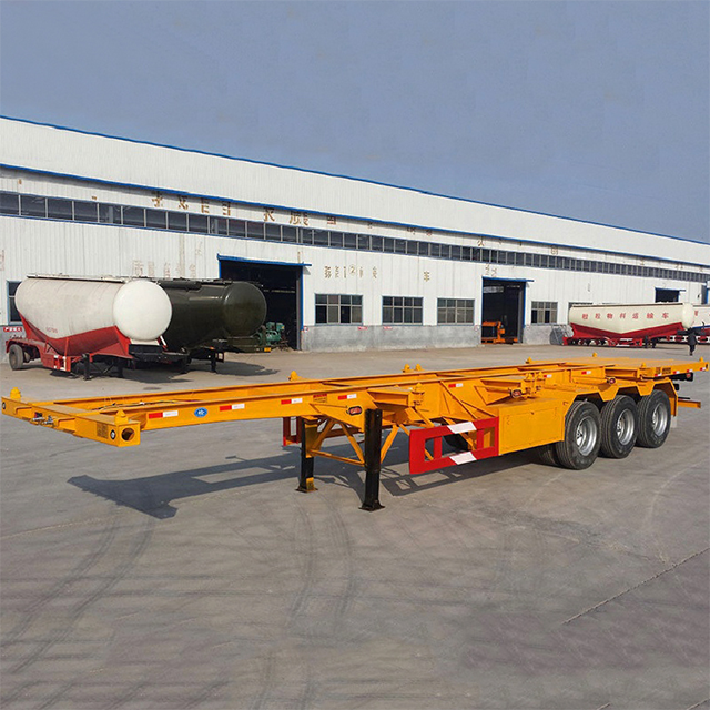 China Good Quality Price Sale Frame Chassis 40 Foot Container Skeleton Semi-trailer