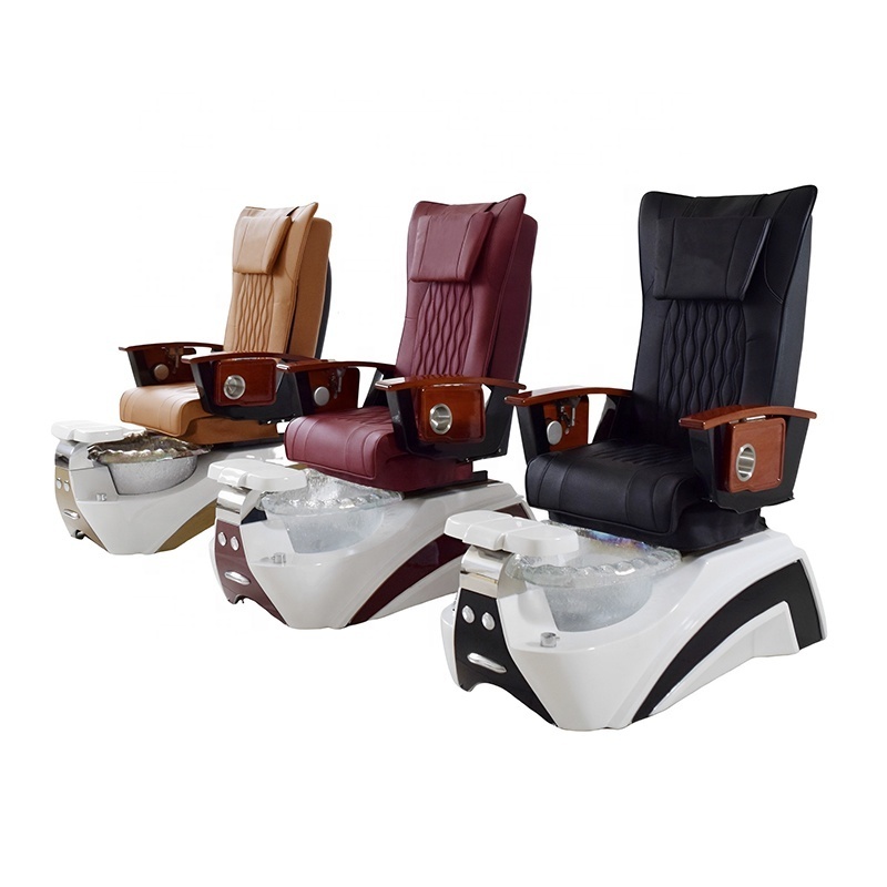 Hot Sale Luxury Black Head Therapy Nail Pedicure Foot Bath Massage Chair Sofa with Massage Derainage