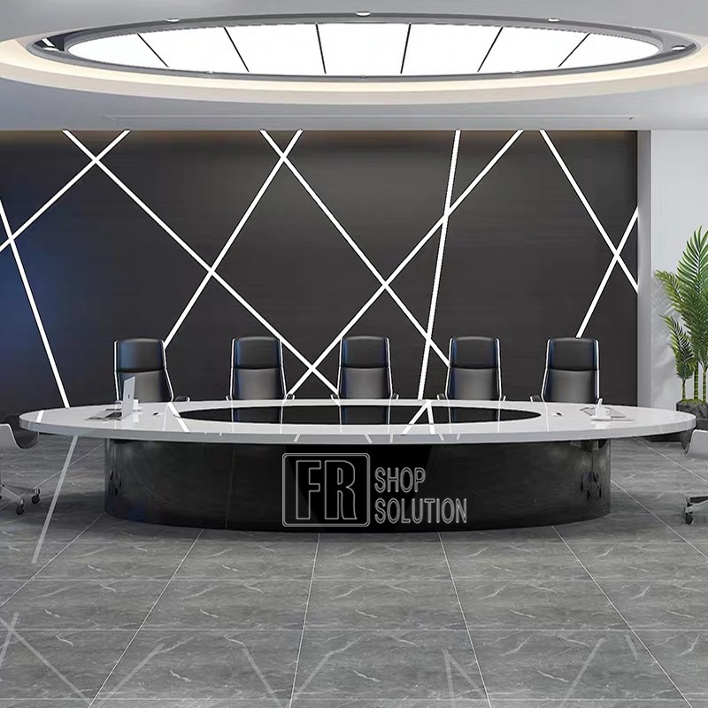 Modern high quality oval shape meeting table conference table customized conference room furniture table