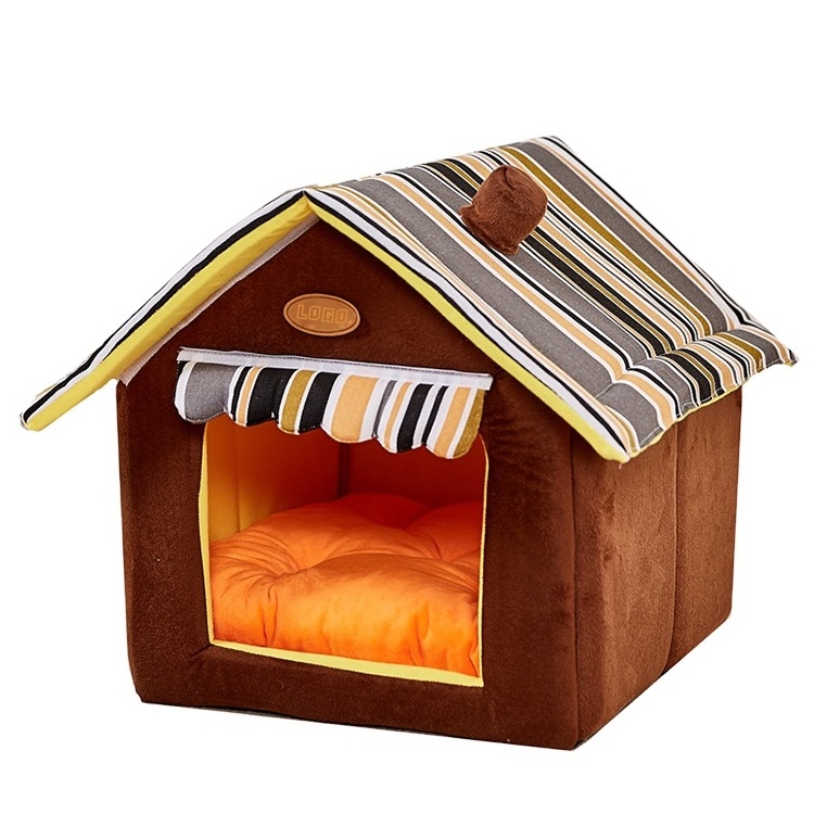 Wholesale OEM Travel portable Kennel Washable Foldable Luxury Indoor Pet House For Dogs and Cats