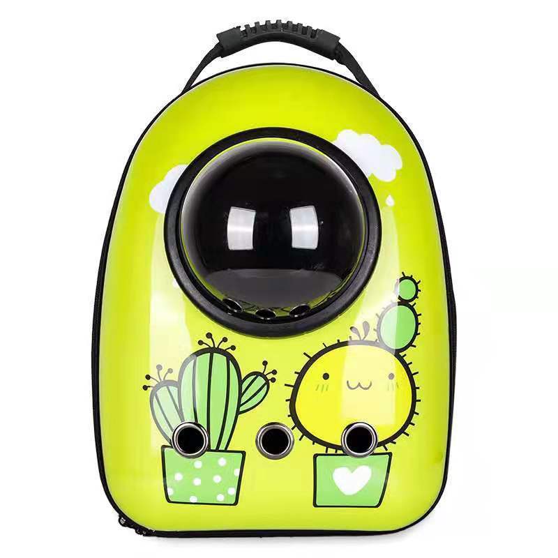 High Quality Breathable Space Capsule Bubble Travel Pet Carriers Bag Cartoon Dog Cat Carrier Pet Backpack