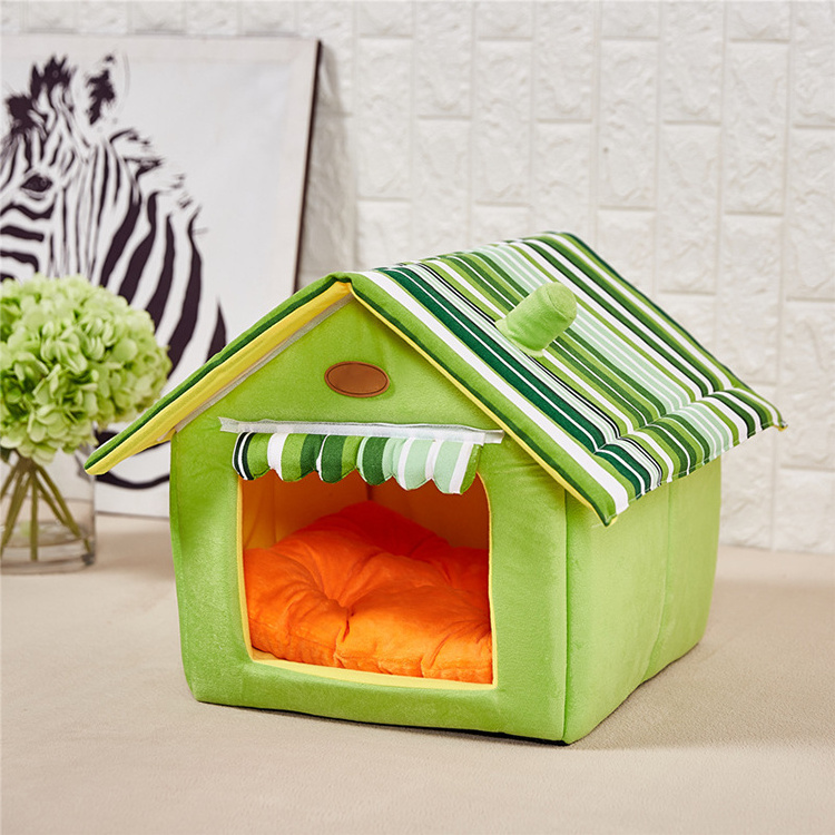 Wholesale OEM Travel portable Kennel Washable Foldable Luxury Indoor Pet House For Dogs and Cats