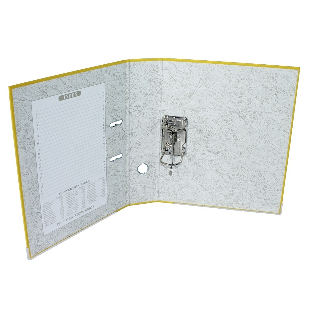 Hot Sale A4 Size Box Lever File A4/FC Office File Folder Lever Arch File Holder Cardboard With PVC Cover Paper Cover