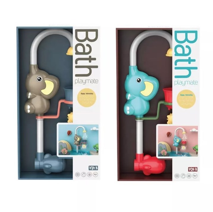 Electric Shower Cartoon Animal Elephant Baby Bath Sprinkler Toy Bathroom Bathtub Water Spraying Toy For Toddler