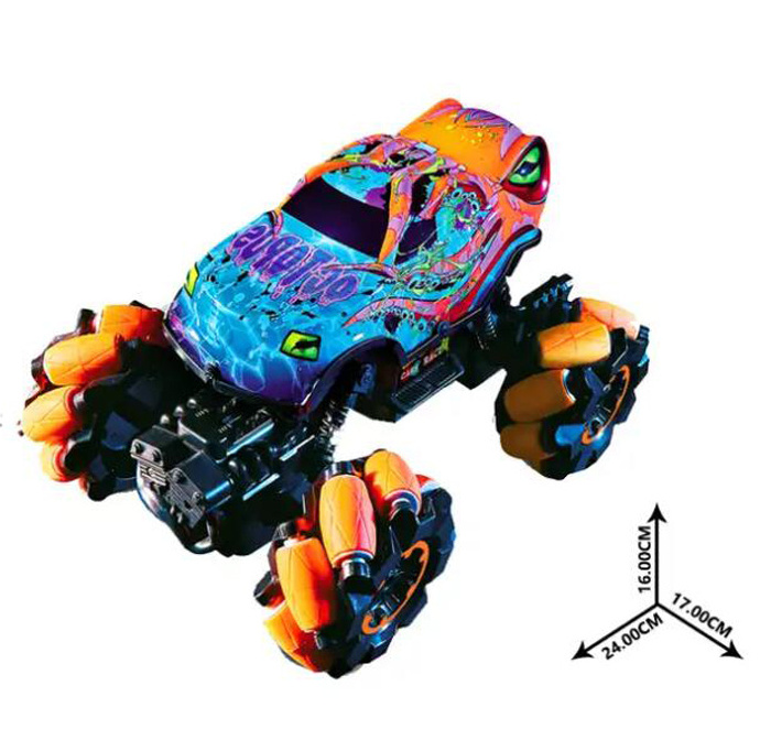 2.4G Grow In The Dark Light Remote Control Rechargeable 360 Stunt Rotate Truck Rc Racing Off Road Climbing Monster Car For Kid