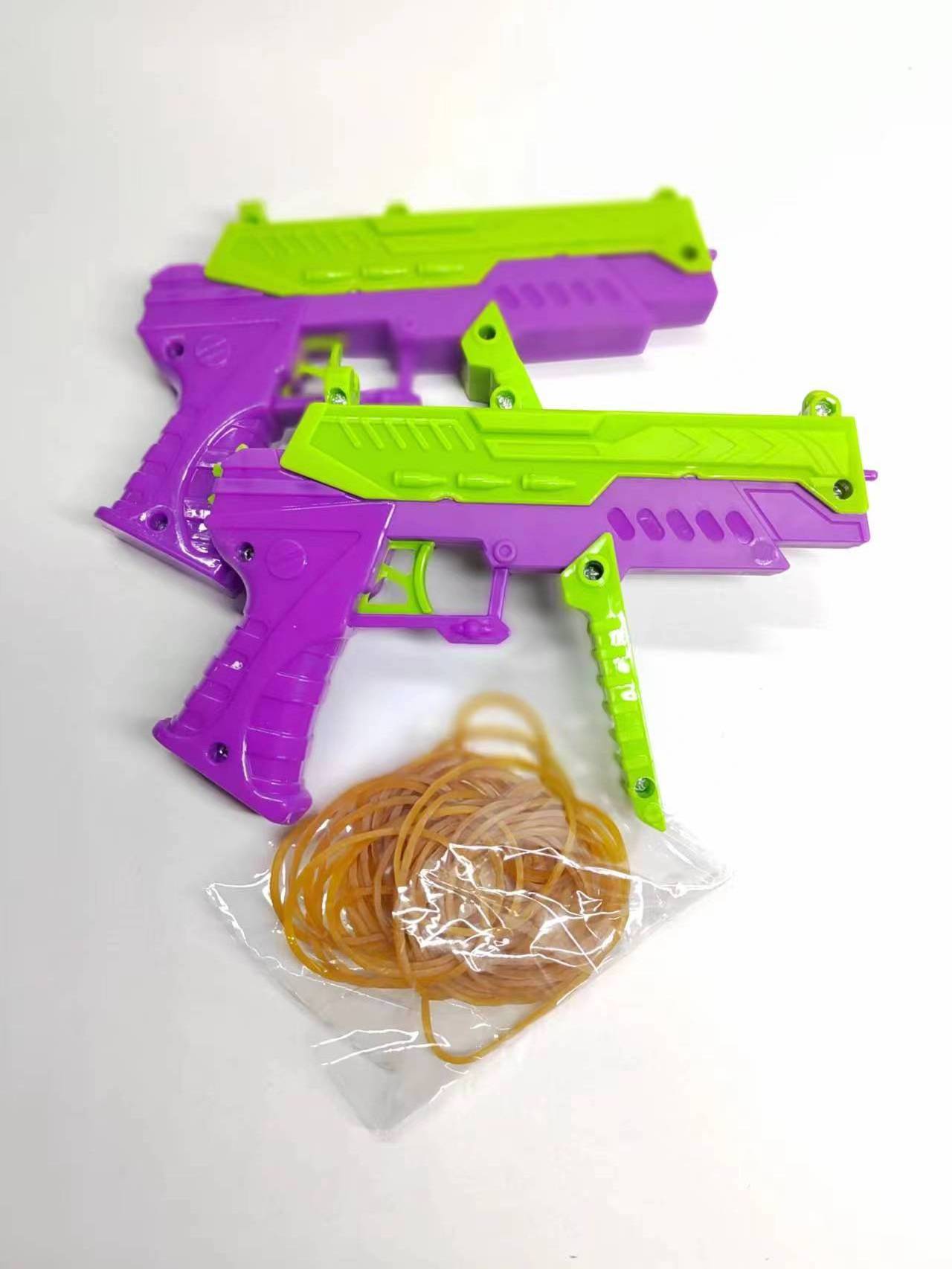 Tiktok New Trend Fashion Cheap Plastic Battle Burst Shooting Game Toy Pistol Rubber Band Gun Toy For Kid Adult