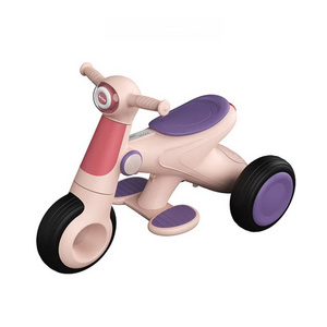 High Quality Electric Ride On Motorcycles 3 Wheels Toddler Bike Safe Padels Baby Walker Tricycle With Music And Lights