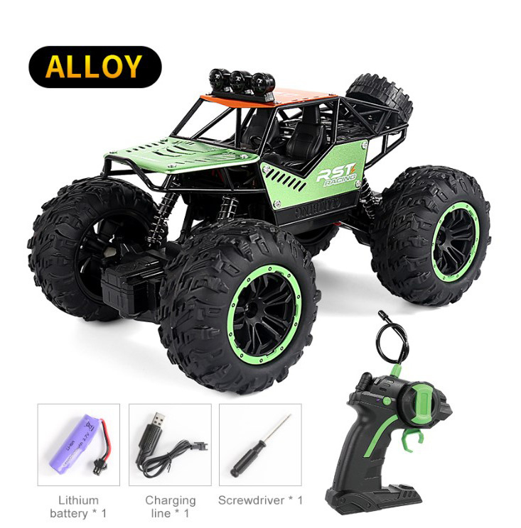 2.4G Alloy Metal Car 4CH Led Climbing Outdoor Play Remote Control Truck RTR Off Road All Terrain Rc Hobby Car For Kid