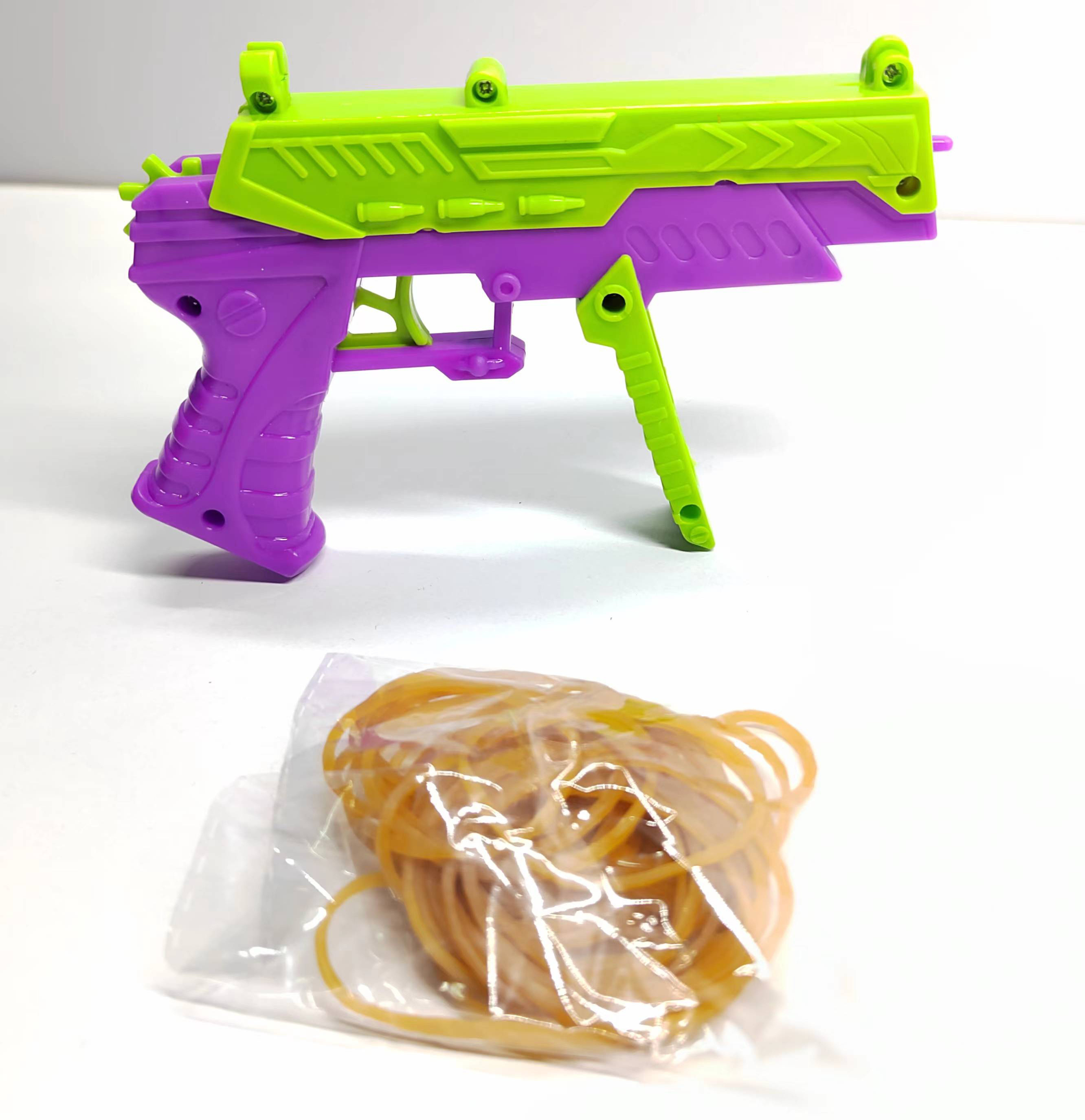 Tiktok New Trend Fashion Cheap Plastic Battle Burst Shooting Game Toy Pistol Rubber Band Gun Toy For Kid Adult