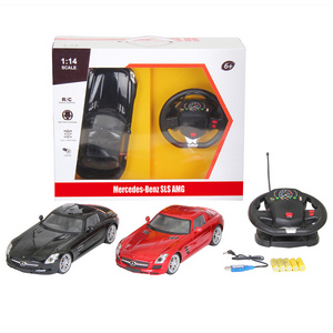 1:24 &1:14 Rc Scale License Model Rc Mercedes Benz Sls Amg Car Remote Control Sport Car With Steering Wheel Controller