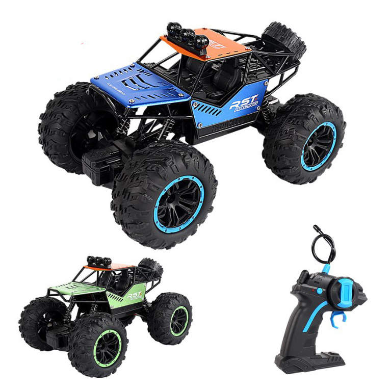 2.4G Alloy Metal Car 4CH Led Climbing Outdoor Play Remote Control Truck RTR Off Road All Terrain Rc Hobby Car For Kid