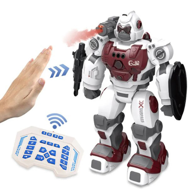 Rc Mist Spraying Smart Walking Music Light Gorilla Robot Gesture Control Shooting Programming Singing Dancing Toy For Kid