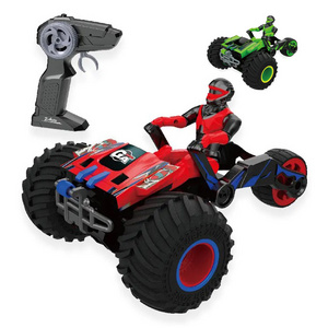 2023 New 2.4G Remote Control 3 Wheels Deformation Motor 360 Rotation Drift Rc Racing Stunt Transform Motorcycles Toys For Kid