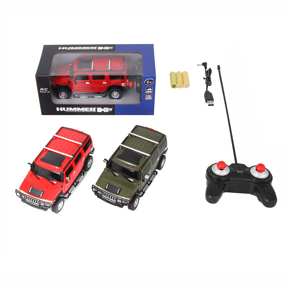 Authorized Licence 1:24 &1:14 Simulation Steering Wheel Remote Control Hummer H2 Gravity Sensing Rc Car Models Toys For Kid