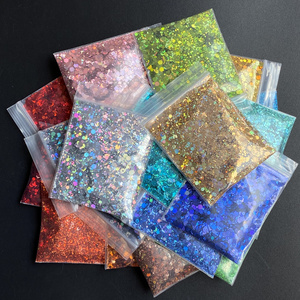 10G/Bag Factory Bulk High Quality Polyester Holographic Craft Chunky Glitter For Nails Crafts