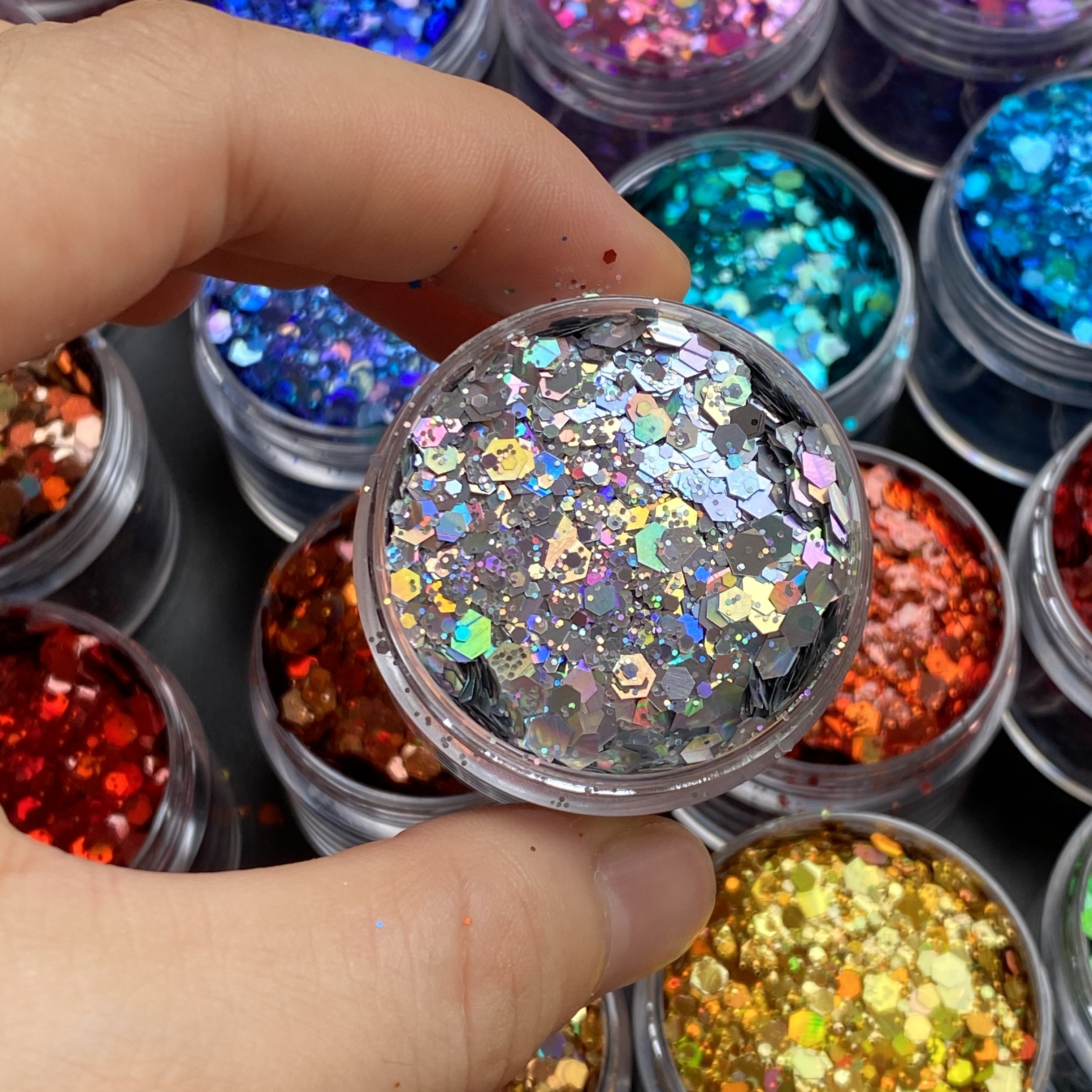 Cheap Shipping Factory Polyester Chunky Wholesale Glitter For Nails Crafts Halloween Glitter