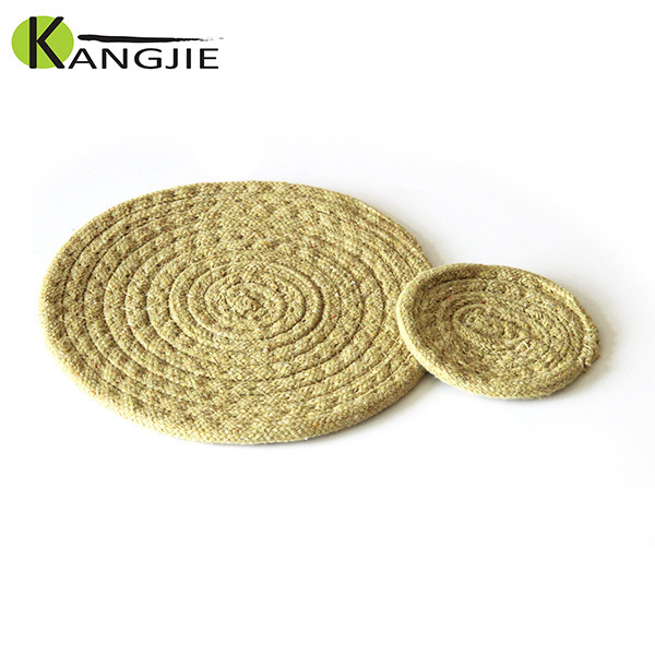 Customized Handmade Round Cheap Cotton Rope Cup Plate Coaster