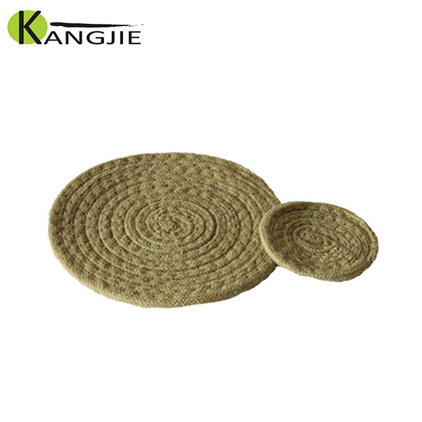 Customized Handmade Round Cheap Cotton Rope Cup Plate Coaster