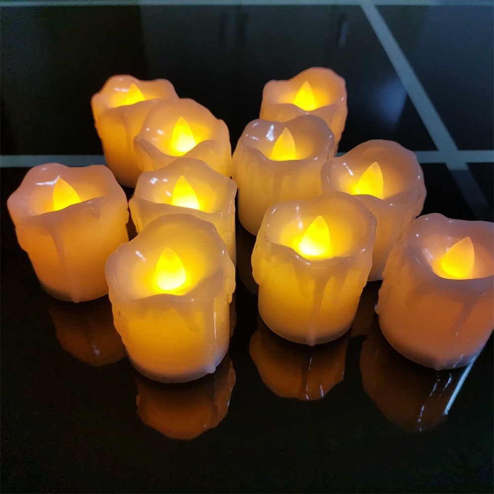 Flameless LED Candles,Flameless Flickering Electric Candle,24 Pack Battery Operated LED Tea Lights