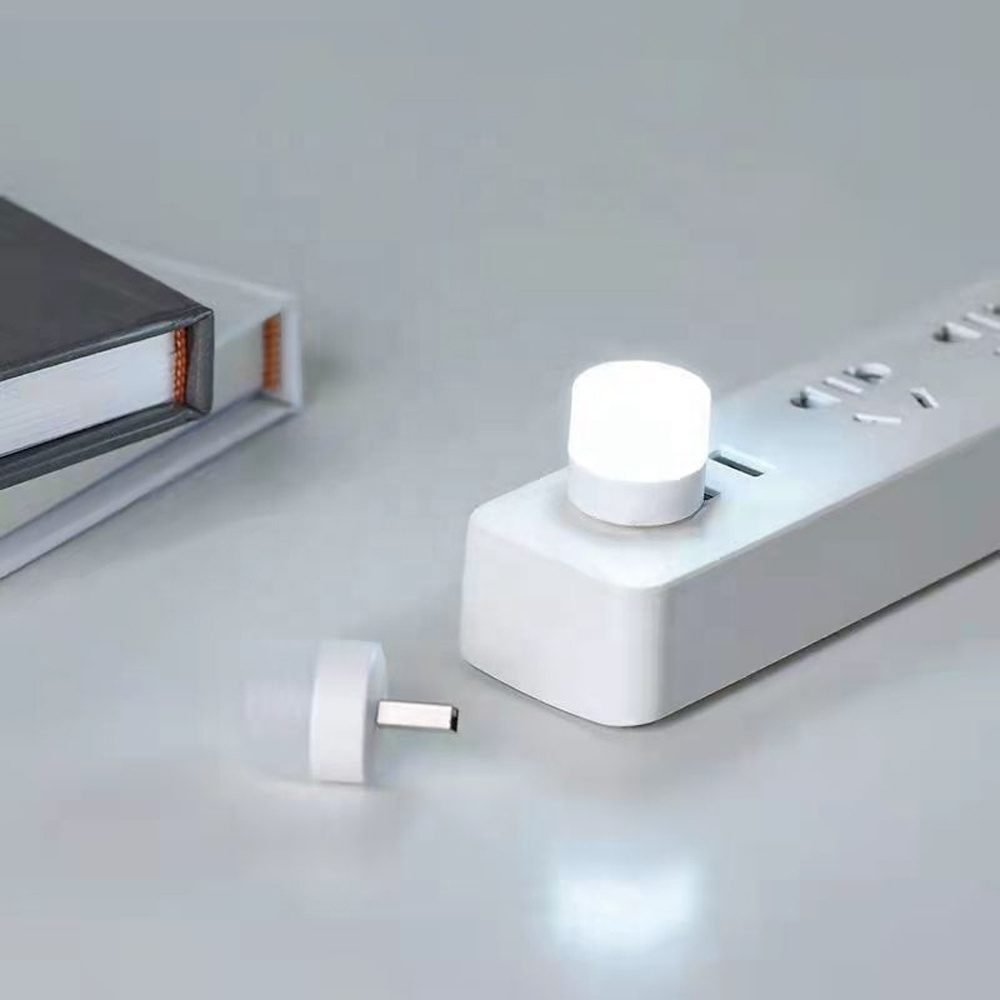 Portable USB Plug-in LED Night Light White Warm White Mini Book Light Small USB Lamp For Home Office Dormitory Room Lighting