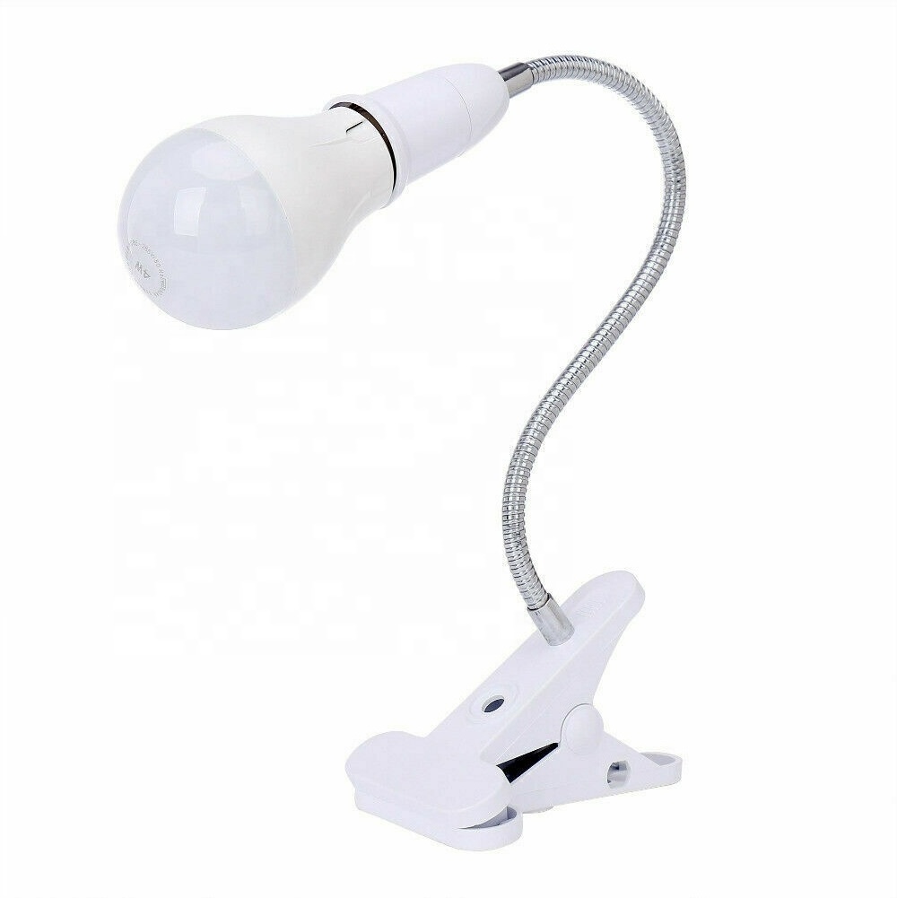 Lamp Holder Clip E27 Base Led Table Desk Lamp Book Lights holder With On off US