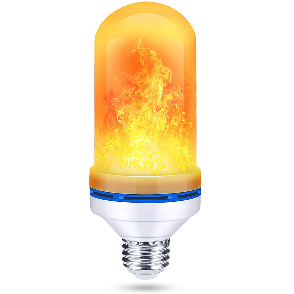 LED Flame Light Bulb AC85-265V E27 Base Flickering LED Bulb With Gravity Sensor Fire Light Bulb Indoor Decoration