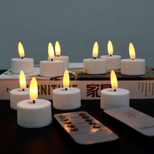 Flickering Led Tea Lights Candles With Remote Battery Included Electrical Led Candle White Flameless Led Candle Set of 12