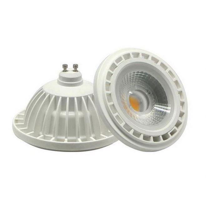 AR111  COB LED Spotlight 12W 20W Dimmable Lamp G53 GU10 Bulb QR111 ES111 40 beam angle LED AC 220V recessed ceiling light source