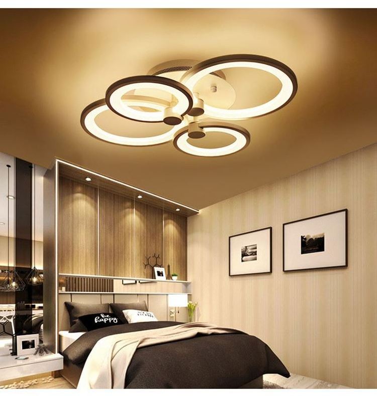 Aluminum Acrylic Modern LED Ceiling Light Ring  LED Lamp  Mount Ceiling Fixture for Living Dining Room