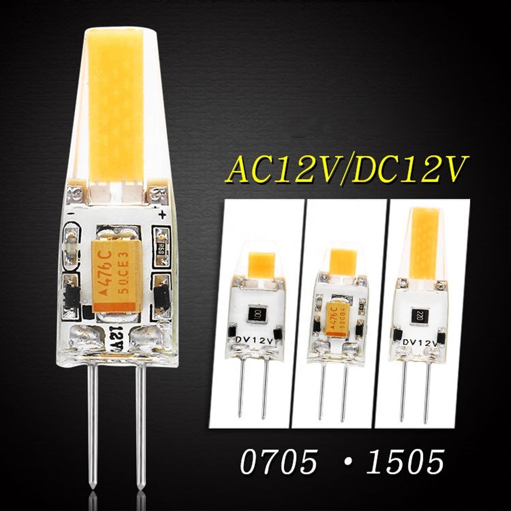 Mini Ampoule Bombillo COB LED Bulb G4 Socket LED Light Bulb 2700K 6500K DC 12V Small COB Bulb