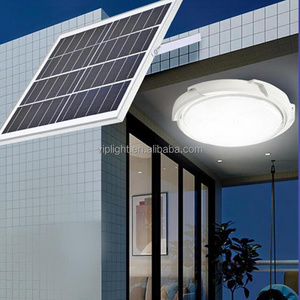 Indoor Home Intelligent Solar LED Ceiling Pendant Light with Remote Control Solar Barn Light for Shed Porch Patio Garage