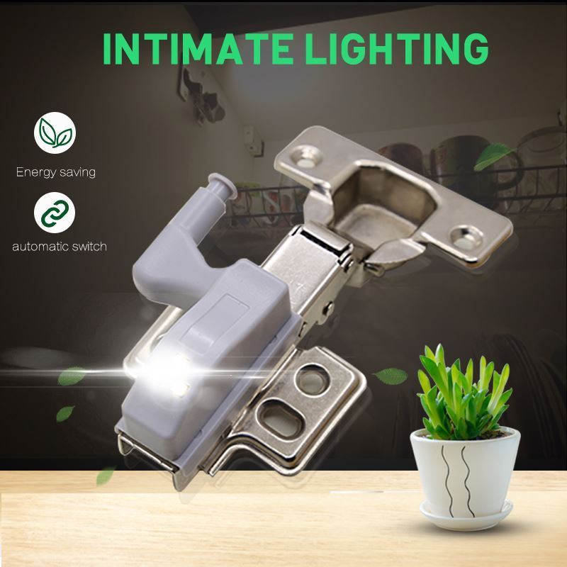 10pcs LED Inner Hinge Lamp Under Cabinet Lights Universal Wardrobe Cupboard Sensor Lights for Bedroom Kitchen Closet Night Lamp